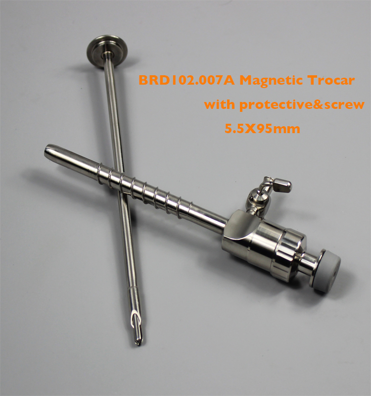 腹腔鏡手術器具5mmbulntピラミッド型の再利用可能なステンレス鋼トロカールキット仕入れ・メーカー・工場