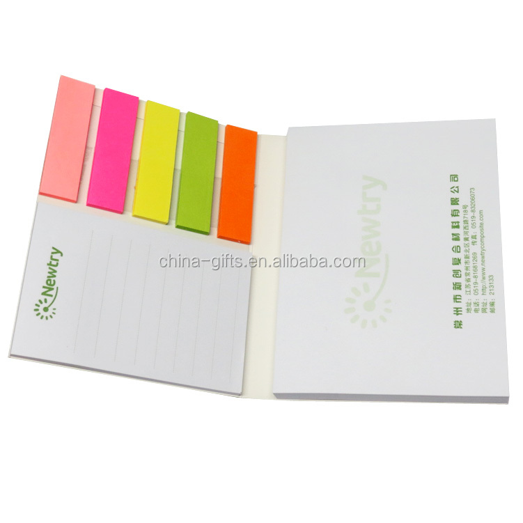 Custom Combined post it memo note pad with strips index問屋・仕入れ・卸・卸売り