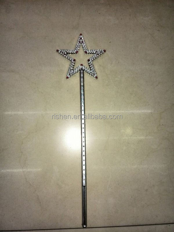 silver plated fashion high quality plastic fairy maiden sticks