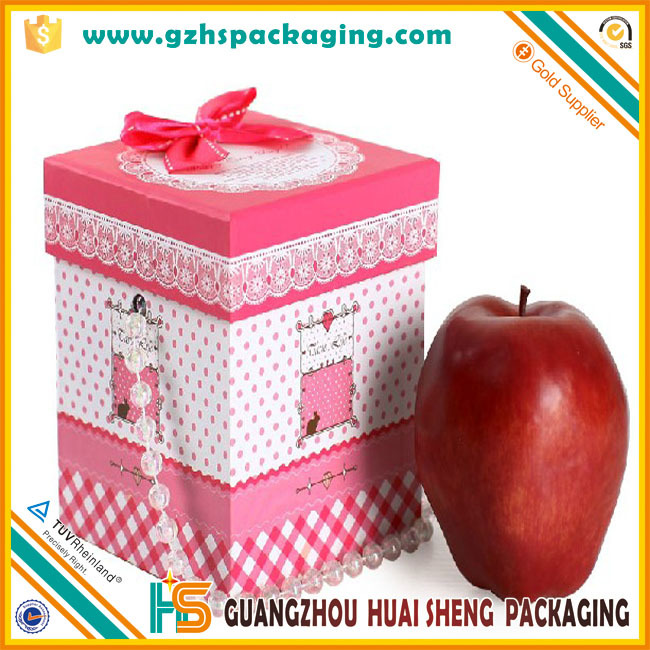 2015 new custom design handmade decorated paper christmas gift