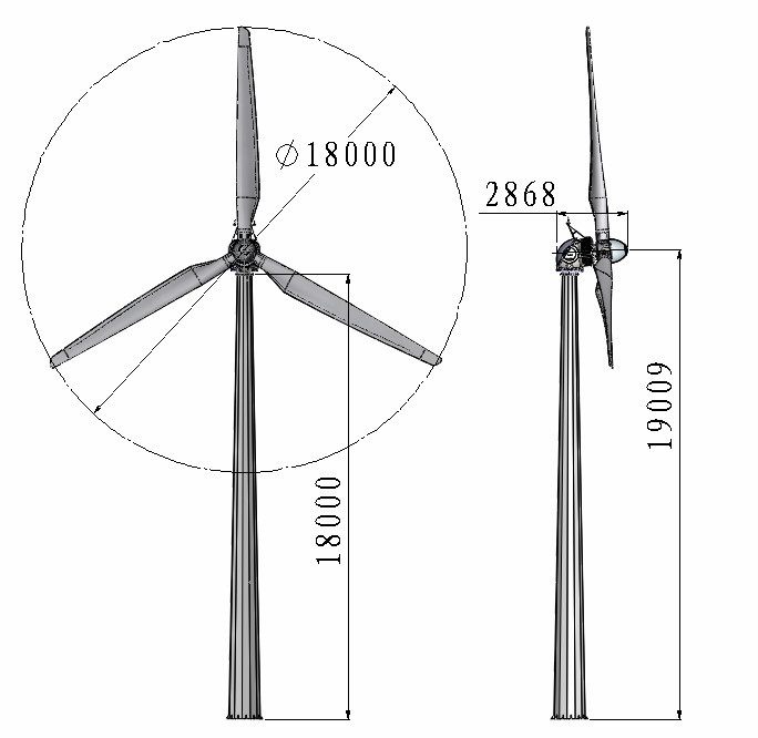 嘉里vpfd18.0- 50キロワット風力タービン、 風力発電システム仕入れ・メーカー・工場