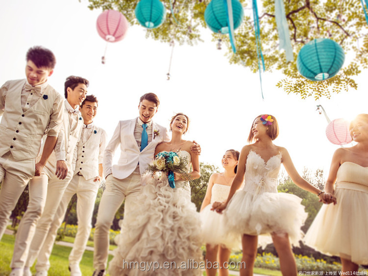 結婚式の装飾は提灯を吊り下げ、 結婚式のための丸提灯仕入れ・メーカー・工場
