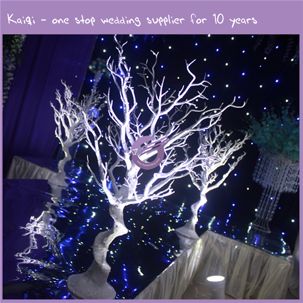 Silver Tree Branch Centerpiece : K wedding manzanita silver artificial dry tree