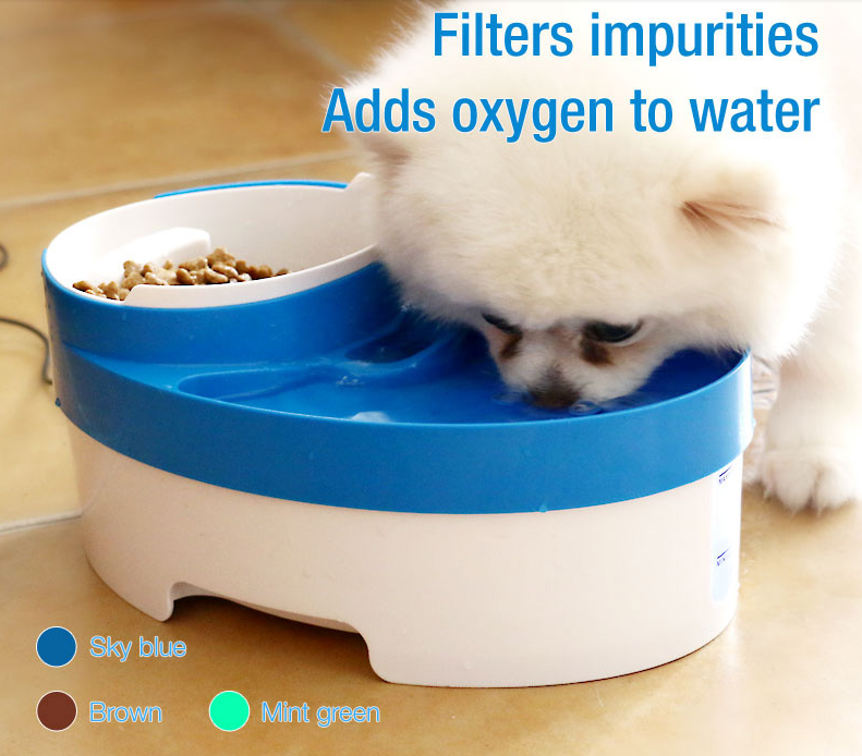 Automatic Pet Drinking and Food Bowl for dog cat .png