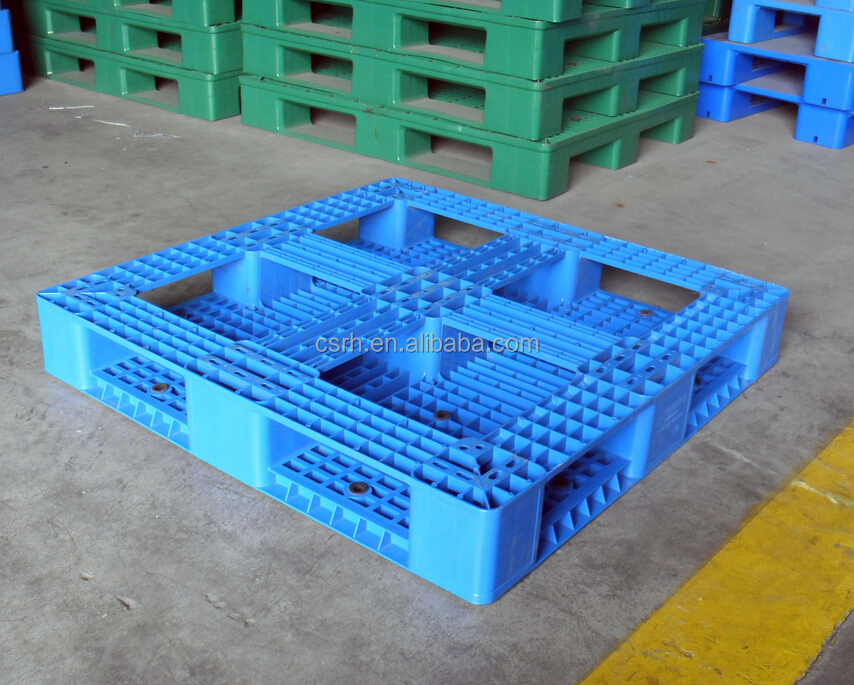 青のhdperh-p09スズ- 字型グリッドパレット1100*1100*1501-4tonミリメートル容量スタッカブルパレット仕入れ・メーカー・工場