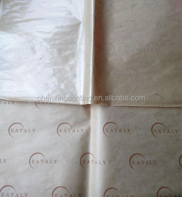 Custom Printed Greaseproof Food Wrapping Paper for Hamburger Sandwich Wholesale Manufacturer