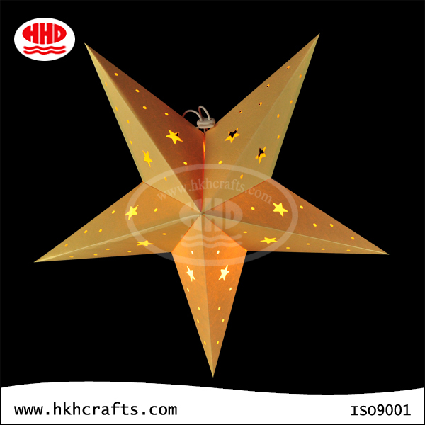christmas paper star light in competive price