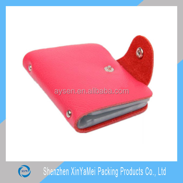 PVC leather business card holder for promotion