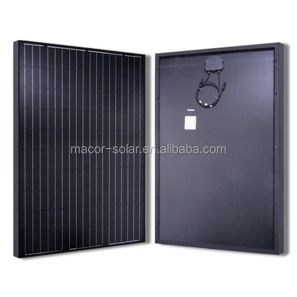 black color 250w mono solar cell module with tuv