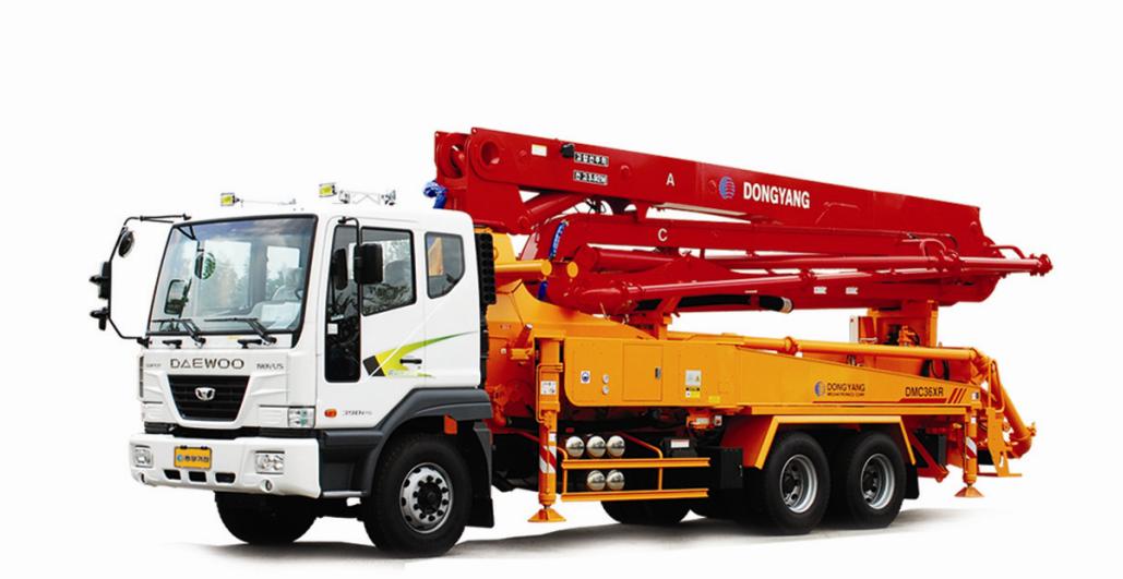 36m Concrete Pump Truck (chassis : Daewoo) - Buy Concrete Pump,Concrete