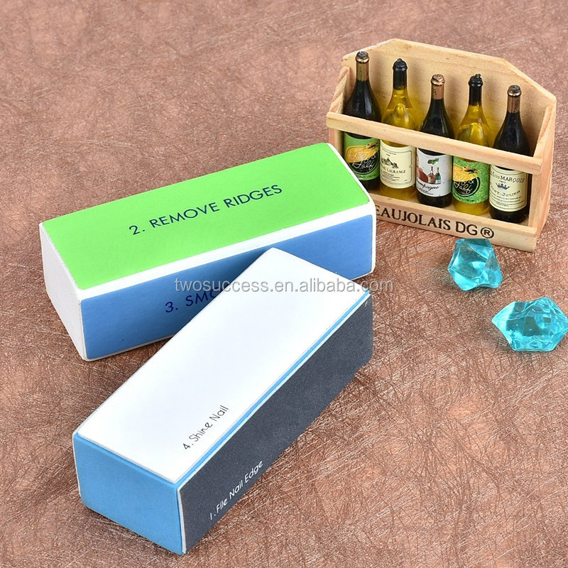 Nail Block,Nail Art Manicure 4 Way Shiner Nail Buffer Block,Mini Nail Buffer Block