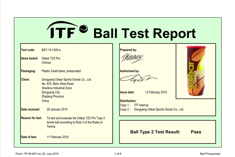 itfが承認され、 トーナメントプロのテニスボール仕入れ・メーカー・工場