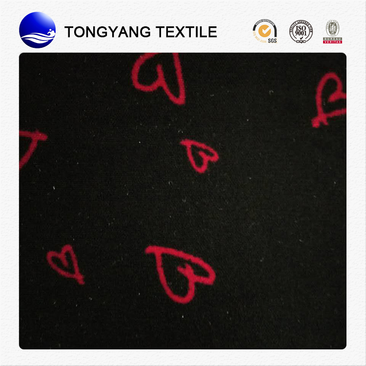 2017 screen printing silk velvet fabric Hot Selling