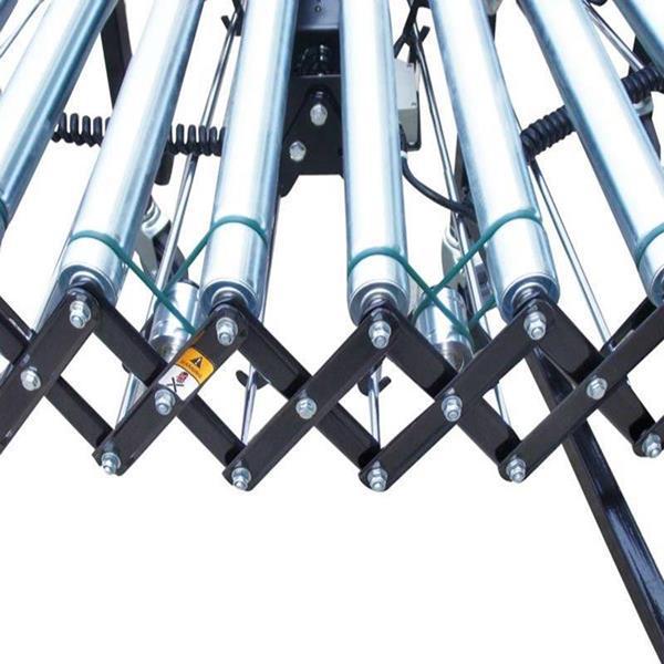 Manual retractable conveyor carbon steel single roller
