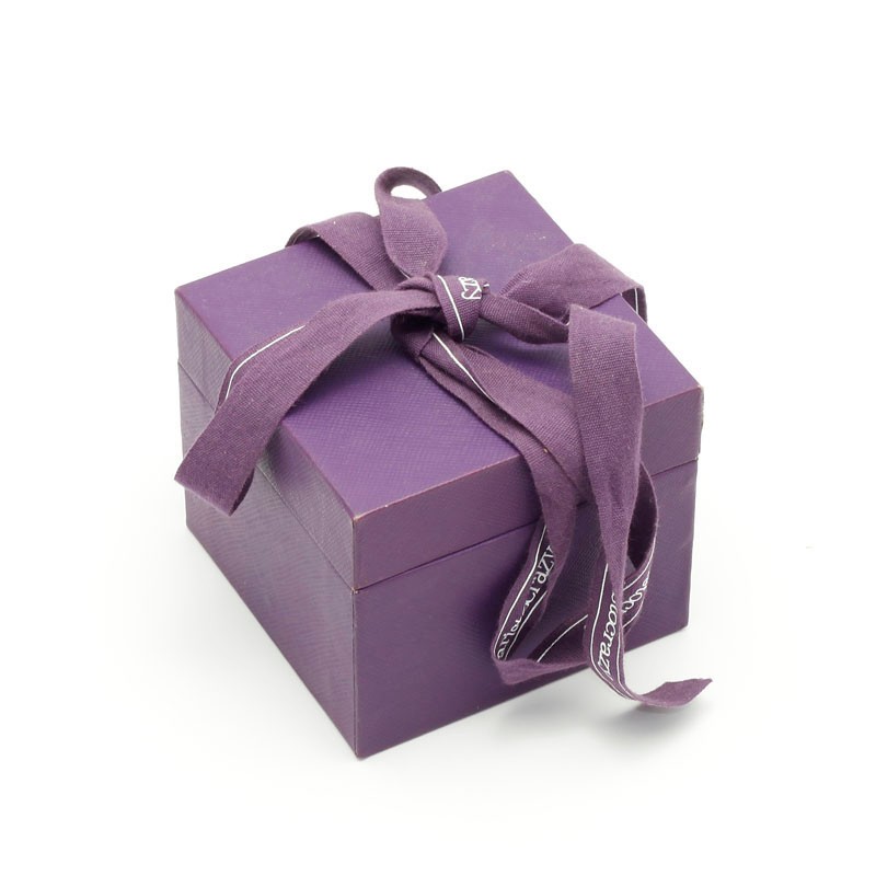 New Products Beige Wedding Gift Box With Bow Tie Decorative Paper