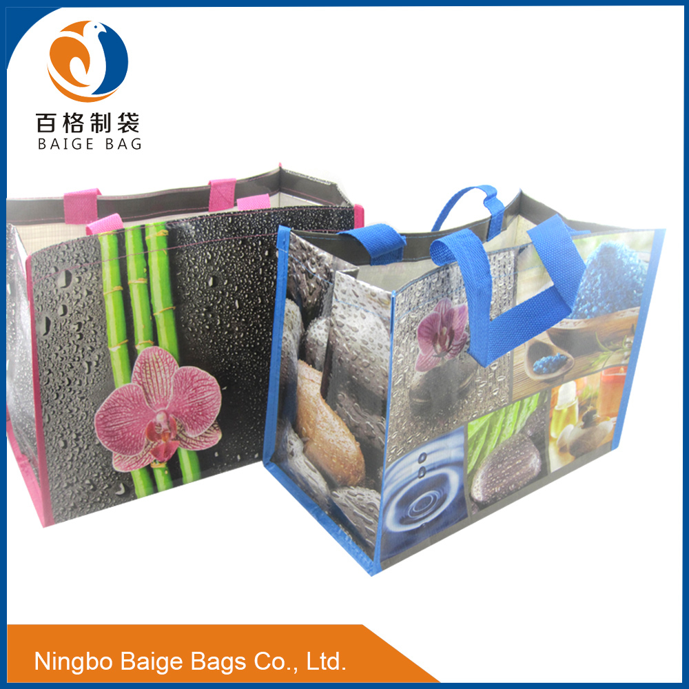 promotional gift lamianted pp woven weenend wine travel bag
