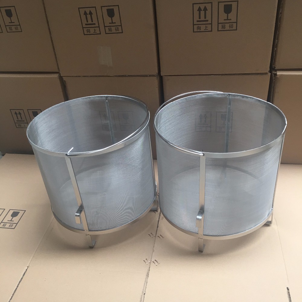 300 400 Micron 304stainless Steel Grain Filter Basket / Beer