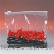 slider zipper bags for food/plastic bags with slider
