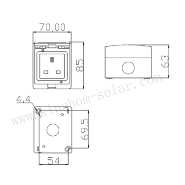 Ip55 13a英国タイプ屋外壁スイッチとソケットFML-S tuv。ceの承認仕入れ・メーカー・工場