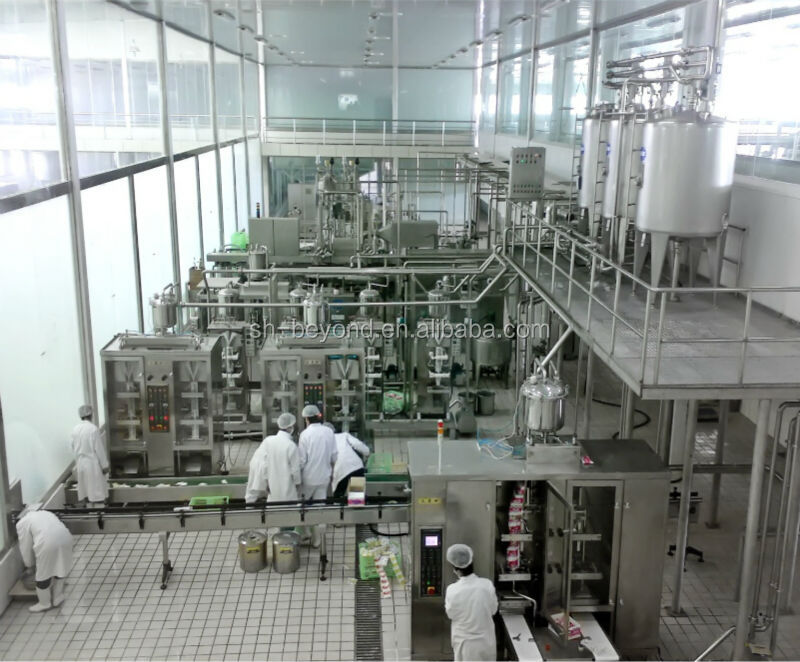 turnkey project of yogurt processing line produce various kinds of dairy products