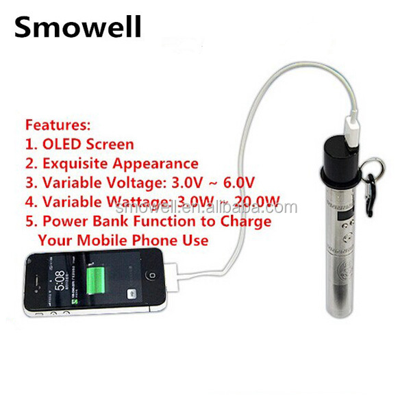 New product 2014 e-huge mod stainless steel vv vw mod 26650 battery vamo v6 e-huge