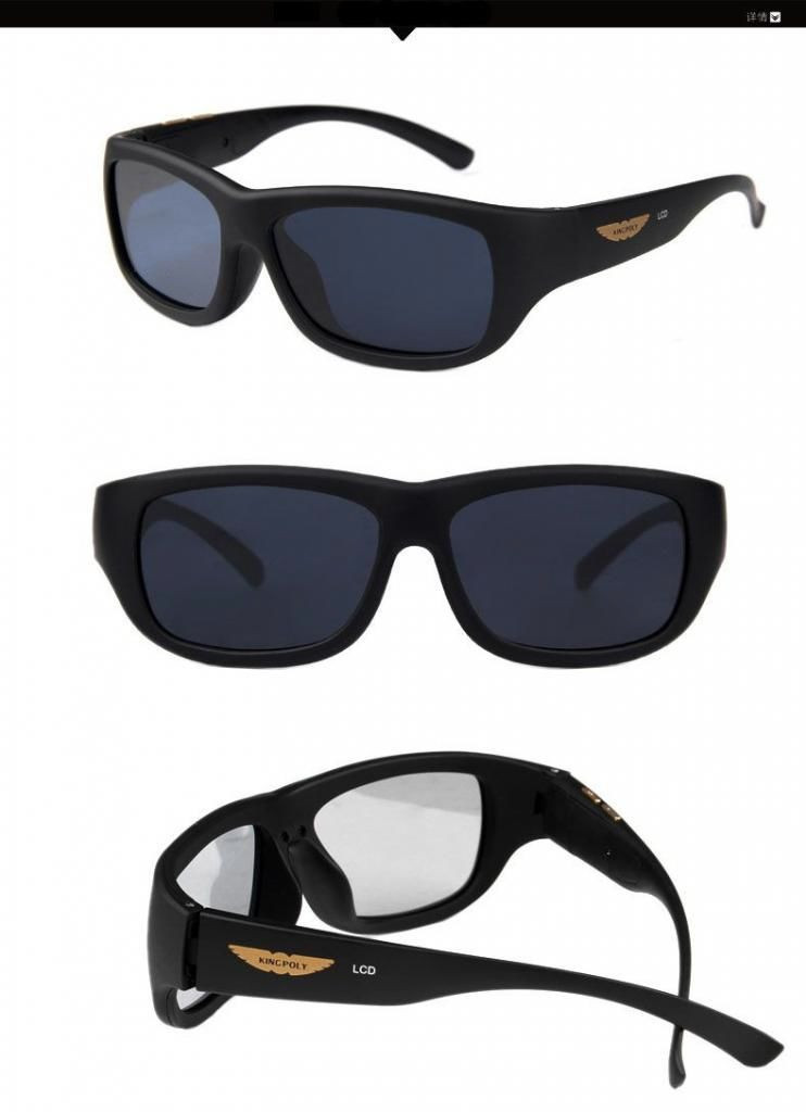 New Electronic palette LCD glasses sunglasses polarized glasses color