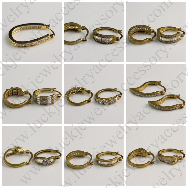 Nice 14k Gold Filled Attractive Design Women Huggie Earrings Jpg02 Jpg