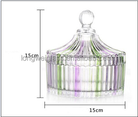 ガラス蓋ガラスのキャンディジャー2014年/ストレージ瓶/蓋付きガラス瓶問屋・仕入れ・卸・卸売り