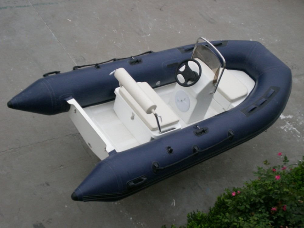 Rib360 Boat Pvc With Ce For Fishing Steering Console Boat Inflatable
