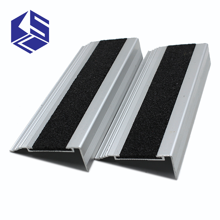 Aluminum stair nosing strips