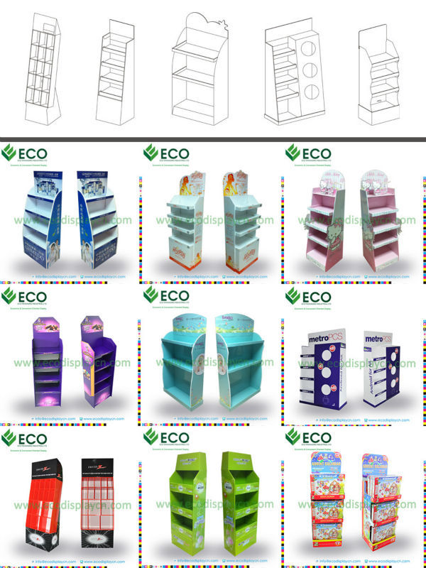 floor display stand ,cardboard floor display for chewing gum