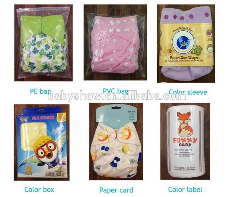 高品質でモダンなbabyshow卸売aio布おむつ赤ちゃんのおむつ再利用可能な布 問屋・仕入れ・卸・卸売り