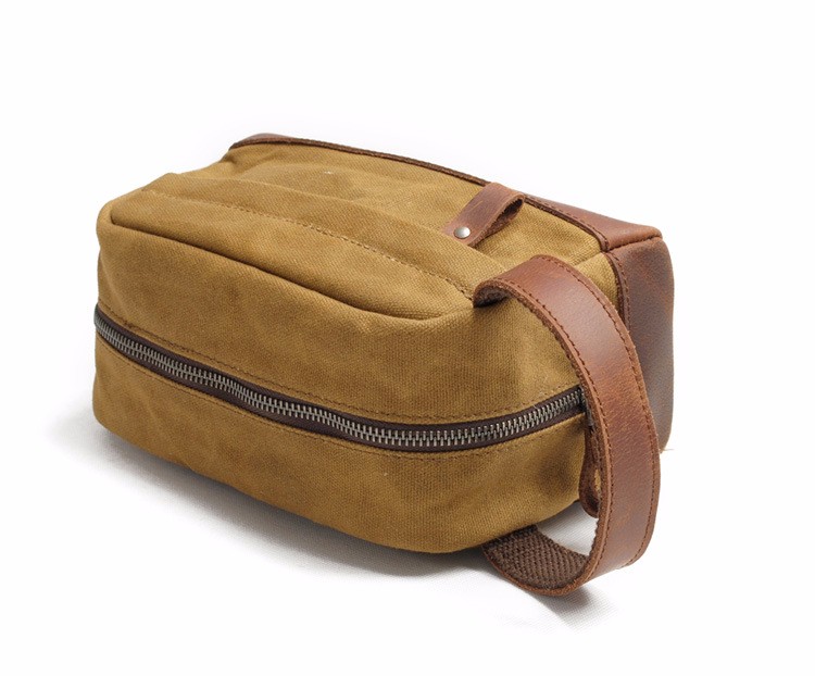 waxed waterproof canvas toiletry pouch bag for men (16).jpg