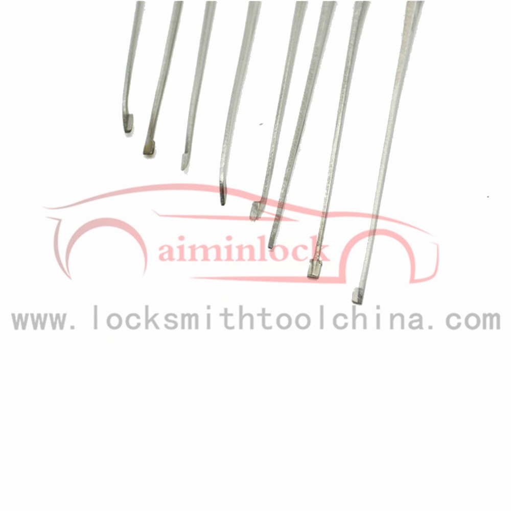 High Quality Car Open Tool Non-slip Red Handle Lock Pick Set AML021060