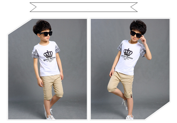 熱い販売のファッション新しいスタイルpicturese3色男の子のスーツの夏用の服仕入れ・メーカー・工場