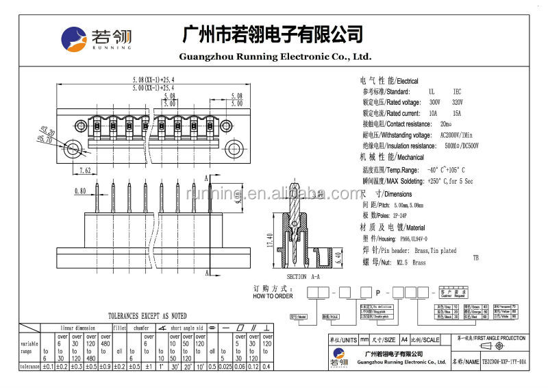 pcbねじtb2cdgmのオス端子台仕入れ・メーカー・工場