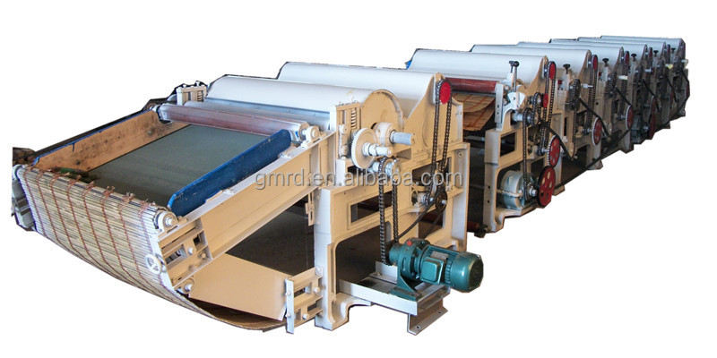 最も人気のある6ローラーgm400-4生地の綿の廃棄物リサイクル機械仕入れ・メーカー・工場