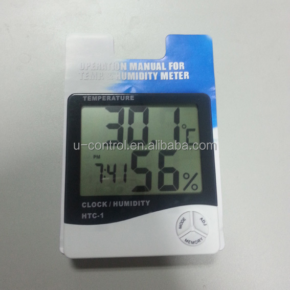 デジタル温湿度meter/クロック付き/屋外屋内の温度湿度計クロック付き/htc-1デジタル湿度計問屋・仕入れ・卸・卸売り