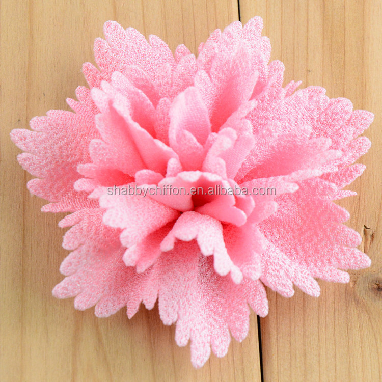 魅力的な3『 パフの花シフォン生地、 形状シフォン花の髪飾り仕入れ・メーカー・工場