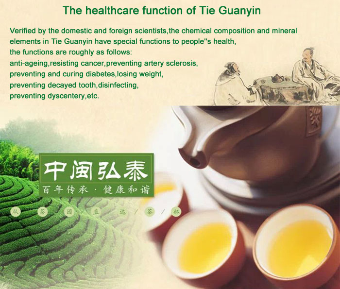 Tea china Fujian Tie Kuan Yin An Xi Tie Guan Yin Oolong Tea