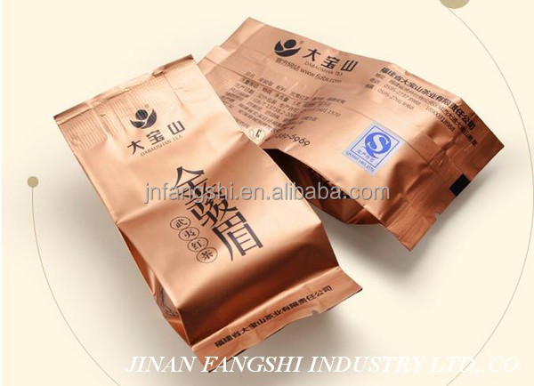 Top quality custom printed back sealed side gusset empty tea bag