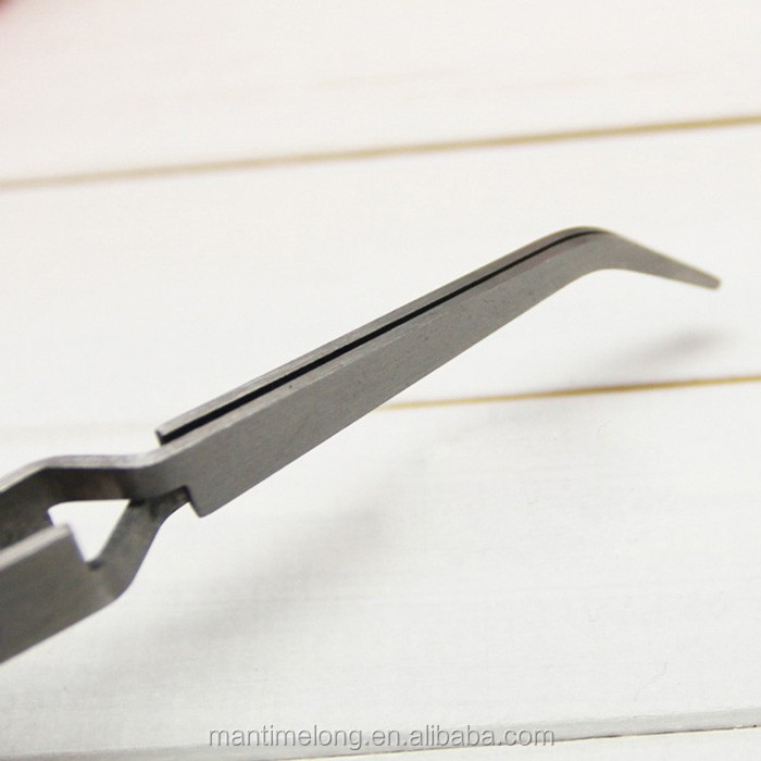 1X-Nail-Art-Curved-Tweezer-Rhinestones-Picking-Nipper-Stainless-Steel-Tool-