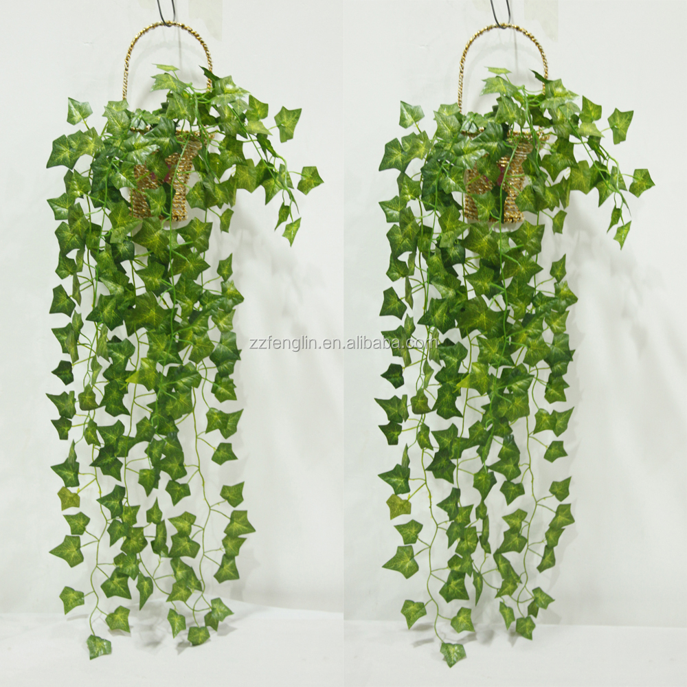 China Factory Decorative Silk Sweet Potato Leave Cheap Hanging