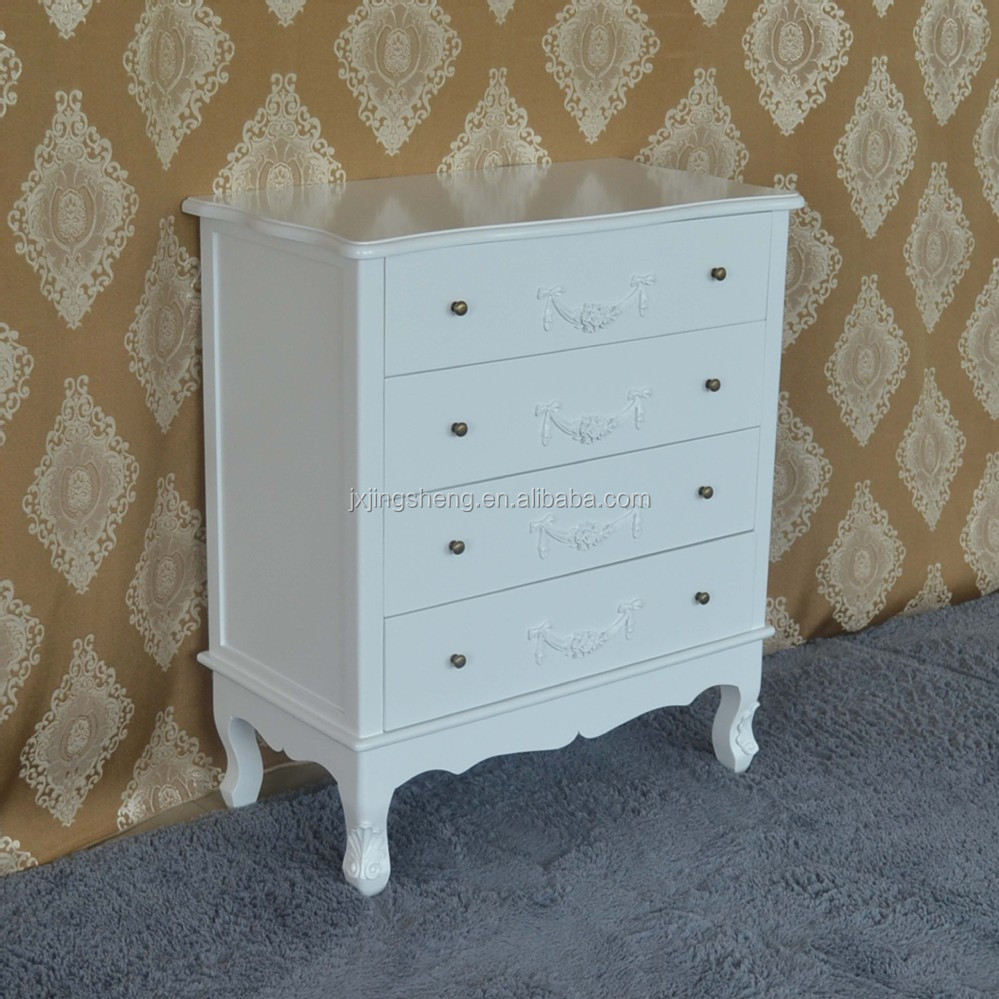 Multifunctionele houten berging kast 4 laden witte europese ...