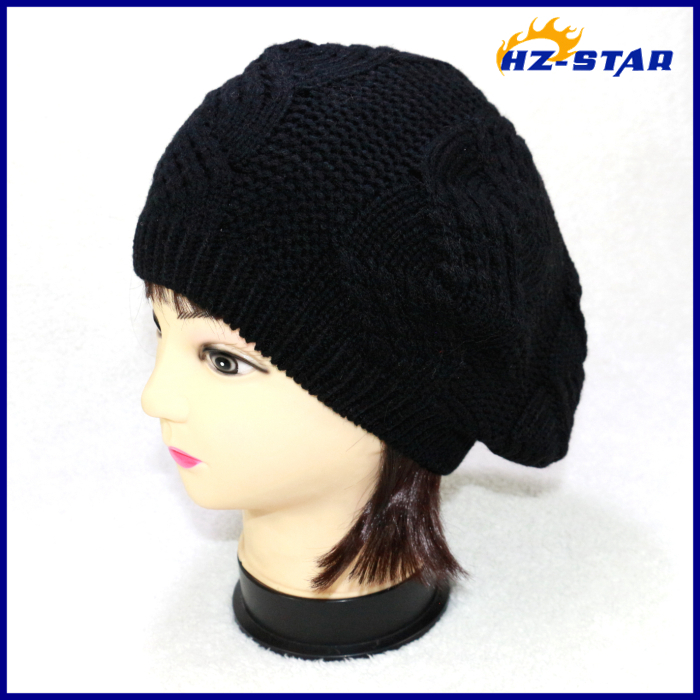卸売安いhzm-14097黒いドイツスタイル茶色ファッション軍ベレー帽の帽子仕入れ・メーカー・工場