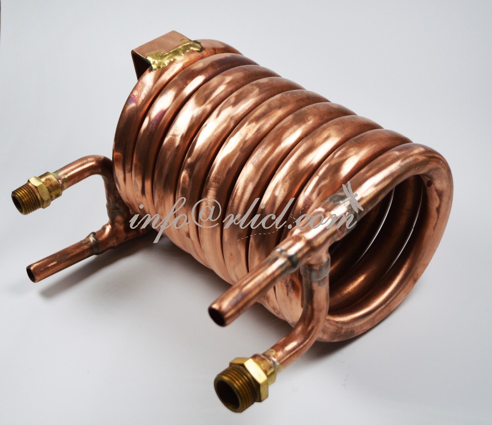 R&l New Convoluted Counterflow Beer Wort Chiller Copper Garden Hose