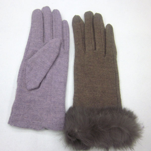 の毛皮とカシミヤglove|womensカシミヤの手袋仕入れ・メーカー・工場
