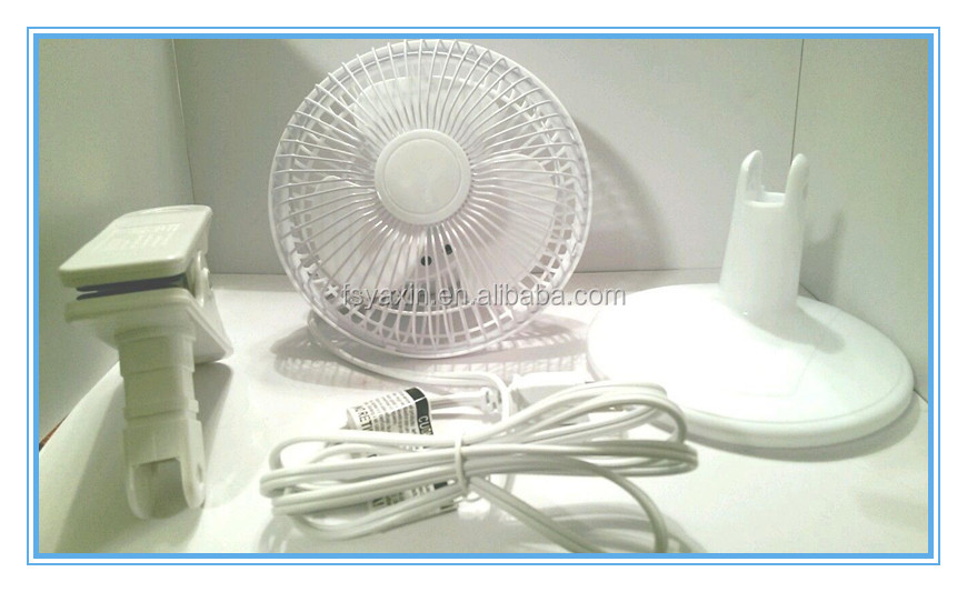 6 Clip On Desk Fan Oscillating Cooling Home Office 2 In 1 Cool