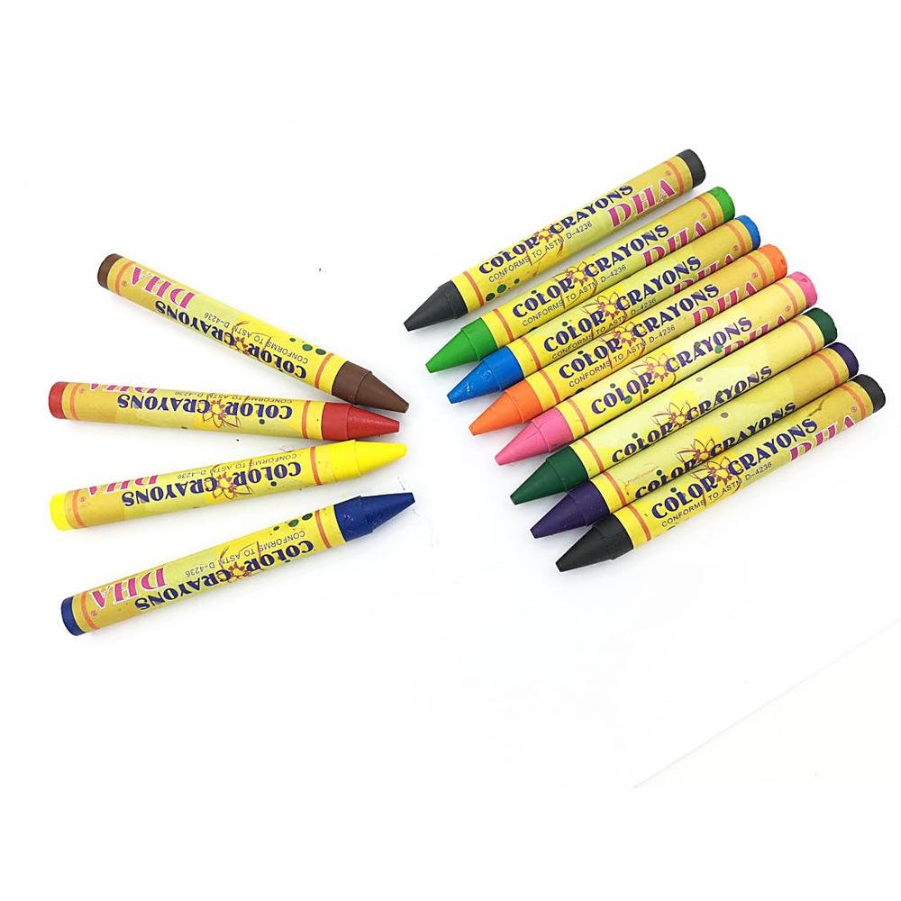Set Packing 12 Pieces Colored Wax Crayon Buy Nontoxic,Wax Crayon