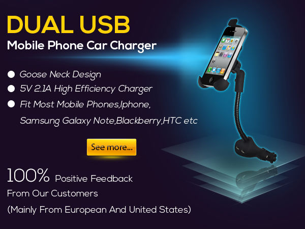 ユニバーサル電話の充電器デュアルusb車のスマートフォン用マウント( hc- 84)問屋・仕入れ・卸・卸売り